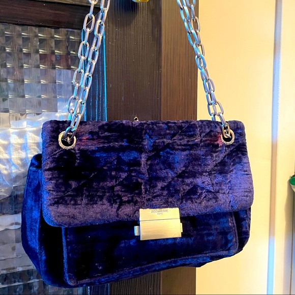 Zadig & Voltaire Handbags - Blue velvet Zadig & Voltair Chain Shoulder bag